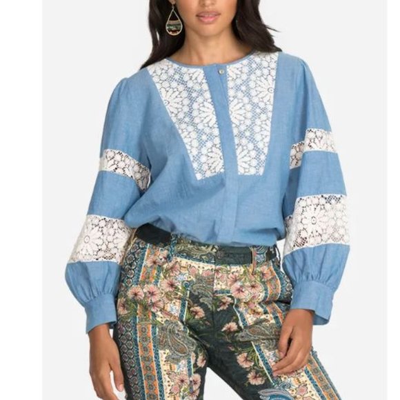 JOHNNY WAS THALASSA BUTTON DOWN SHIRT